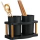 thumbnail image 1 of Estante para utensilios de cocina negro, 1 of 5