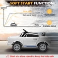 thumbnail image 5 of UBesGoo 12V Licensed Shelby Electric Ride on Car, Kids Powered Ride On Toy Car,  w/ Parent Remote Control, White, 5 of 10