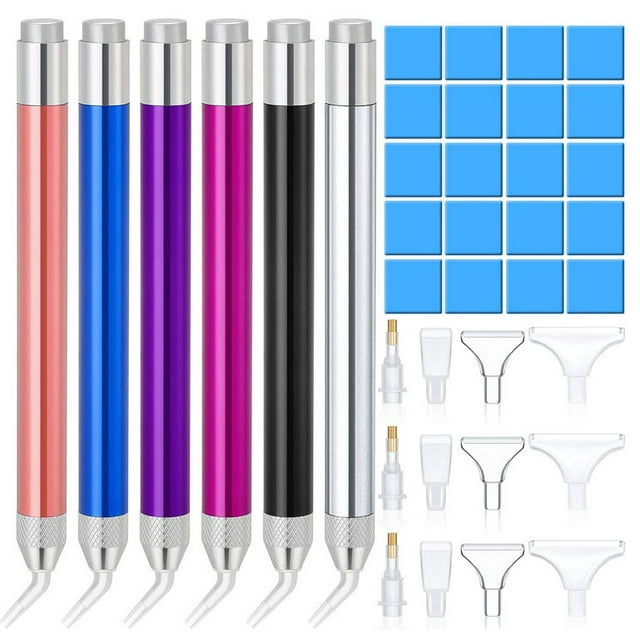 Crystal Painting Pen Glue Muds Assortment Home Ornament Making Set Portable Rhinestone Embroidery Tool Kit Ornament Handicraft Accessories