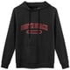 thumbnail image 1 of Sudadera Unisex con Capucha Negra, Estampado de Texto Urbano, Algodón y Poliéster, 1 of 5