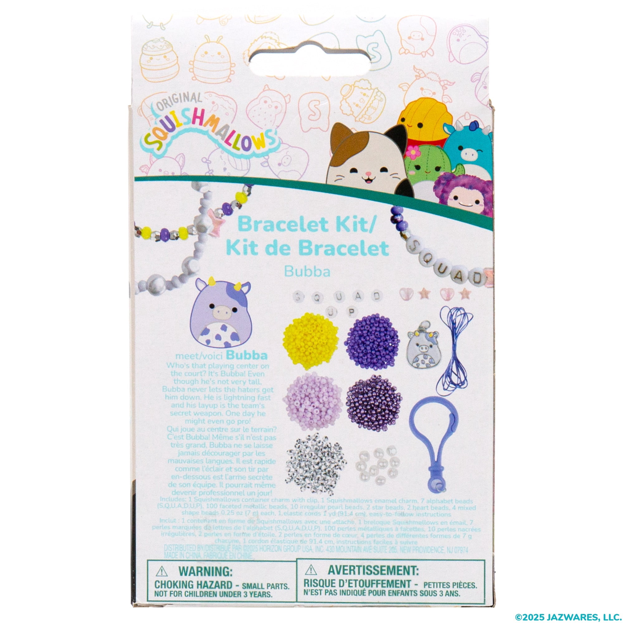 Original Squishmallows™ Bubba The Cow Bracelet Kit