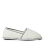 Dearfoams Women's Mary Cable Quilt Closed Back Slippers