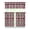 Watermelon, variant on Set of 3 Queen Bee Kitchen Curtains - Honeycomb Pattern, Semi-Sheer Caf Curtains with Valance, Cartoon Bumble Bee Design, Farmhouse Short Curtains for Small Windows