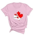 thumbnail image 3 of FAIWAD T-Shirt d'Été pour Femmes Fête du Canada Léger à Manches Courtes Col Rond T-Shirts Hauts Imprimé Graphique Blouses de Détente Basiques, 3 of 3
