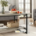 thumbnail image 3 of Bingirl Rustic Farmhouse 40" Entryway Table - 2-Tier Slatted Style Sofa Table with Shelf Console Table, 3 of 7