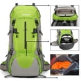 thumbnail image 2 of Mochila de Senderismo King'sGuard 70L Impermeable Color Verde para Camping, 2 of 6