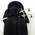 thumbnail image 4 of Elegant Chinese Swords Tassels Hair Accessories for Women Featuring Gemed Adornments in Gold and Silver Designs, 4 of 8