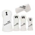 thumbnail image 2 of pitrice Golf Head Covers Driver Fairway Wood Putter Sleeve Hybrid Cover w/Number Tag White 1 37x15cm, 2 of 5