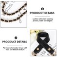 thumbnail image 3 of Purse Chain Strap, Leather Flat Chain Strap Handbag Chains Purse Handles Shoulder Cross Body Replacement Strap, 3 of 5