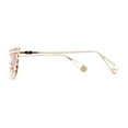 thumbnail image 3 of Large Rhinestone Show Sign Expose Lens Cat Eye Sunglasses Gold Red, 3 of 4