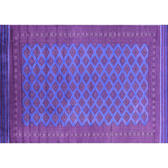 Ahgly Company Indoor Rectangle Oriental Purple Industrial Area Rugs, 5' x 7'