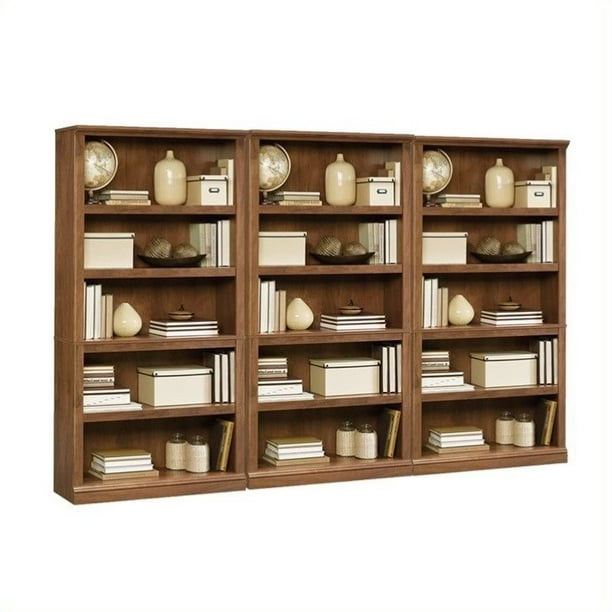 Sauder Select 5 Shelf Wall Bookcase In, Sauder Contemporary 2 Shelf Bookcase Estate Black