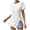 White, variant on HXWCHs Women Solid UPF 90+ T Shirt Women's Fashion Round Neck Batwing Sleeve Tee with Asymmetric Hem Solid Color Casual Short Sleeve top L Navy