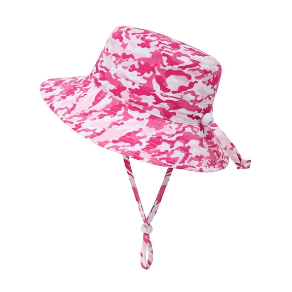 Simplicity Kids Sun Hat with UV Protection for 12-24 Months Infant,Pink Camo