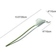 thumbnail image 2 of Morttic 20pcs Artificial Calla Lily Silk Flowers 13.4" for Home Kitchen Wedding Table Decoration (White), 2 of 18
