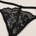 thumbnail image 6 of Sexy Underwire Floral Lace Mesh Sheer Lingerie Set for Women See Through Bra and Thong 2 Piece, 6 of 8