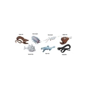 Safari Ltd Deep Sea Creatures TOOB - 7 Mini Figurines: Hatchet Fish, Angler Fish, Viper Fish, Glass Squid, Giant Isopod, Gulper Eel, Black Dragonfish - Toy for Boys, Girls & Kids Ages 3+