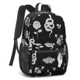 thumbnail image 2 of Snake and Hand Gothic Pattern 17" School Backpacks for Teens,Waterproof Oxford Fabric,S-Shape Padded Straps for School,Travel,Hiking,Camping, 2 of 6