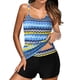 thumbnail image 1 of Conjunto de tankini con tiras en la espalda con estampado conservador para mujer Trajes de baño de dos piezas Traje de baño Fridja nalpqowj60714, 1 of 9
