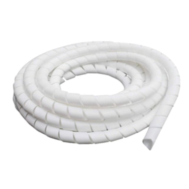 Espiral Organizador Techtools para Cables Blanco CNX 10mts 3/4" 19mm Protector Flexible para oficina