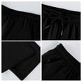 thumbnail image 6 of Domuza Mens Lightweight Hiking Pants Drawstring Stretch Wasit Athletic Fishing Pants 2026 Summer Outdoor Running Workout Active Track Pants Black XL, 6 of 7