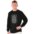 thumbnail image 5 of Ancient Egyptian Scarab Beetle Long Sleeve TShirt Men Women Brisco Brands S, 5 of 6