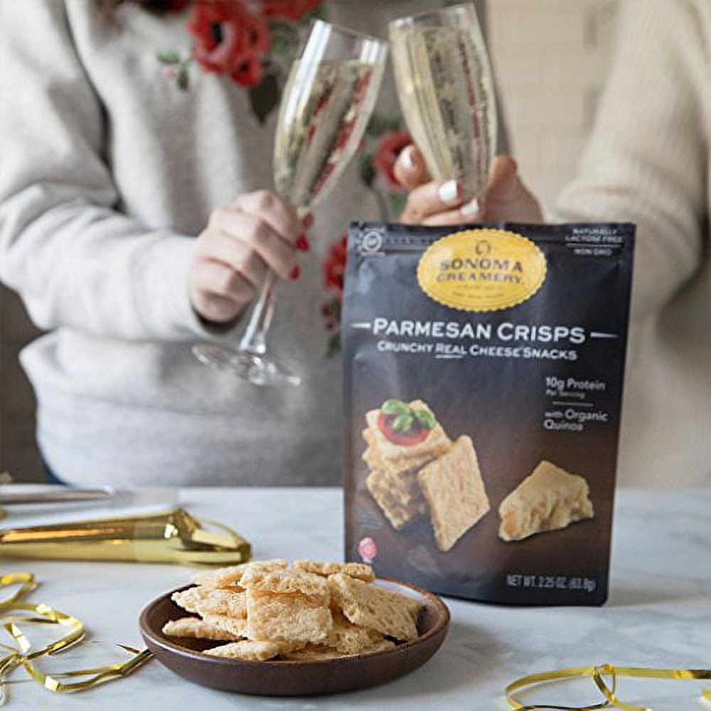 Sonoma Creamery - Cheese Crisps, Parmesan, 10 Oz (2 Count) | Savory Snack | High Protein | Low Carb | Gluten Free | Keto- Friendly