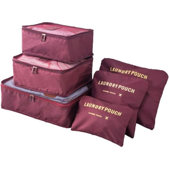 Packing Cube Suitcase Organizer Packing Cube 8 Pack Great for Duffel Bags, Hand Luggage, 6 Pack Wine, Packing Cube