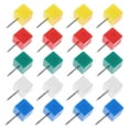 thumbnail image 1 of 100PCS Per Can Colorful Square Head Shape Push Pin Multi-colored Pushpins Painting Use Pin Map Tacks, 1 of 9