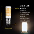 thumbnail image 1 of Minibombilla LED de maíz para sala de estar y dormitorio, 1-10P, 220V, E14, superbrillante, blanco cálido, 4W, adecuada para iluminación de cristal, 1 of 3