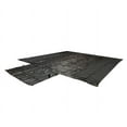 thumbnail image 2 of Airbag / Parachute Fabric Heavy Duty 14oz Lumber Tarp 20x20 (6' Drop with 6' x 8' Flap) - Black, 2 of 9