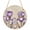 brown, variant on Purple Iris Round Front Door Welcome Sign, 5.9 Inch Wall Hanging Decor for Indoor Outdoor, Spring Vintage Flowers Butterfly Leaves Khaki Home Porch Hanger Decorations for Holiday Gift