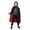 Black, variant on Lkhaha Kids Reversible Red & Black Hooded Cape Party Festival Cloak Black 6-8 Years