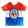 thumbnail image 1 of Missouri Vintage Distressed State Flag All Over Toddler T Shirt Multi 6T, 1 of 2
