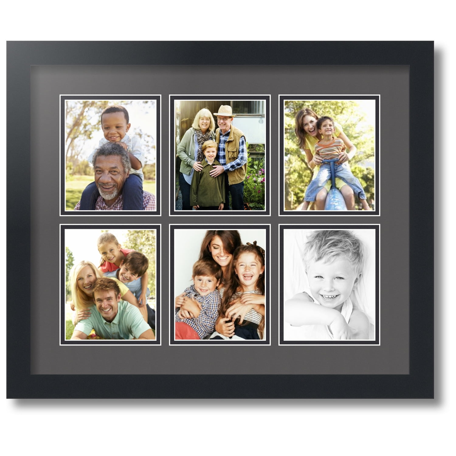 ArtToFrames Collage Photo Picture Frame with 6 4.5x5.5 Openings