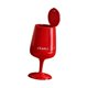 thumbnail image 5 of Papelera con ruedas para el hogar, ideal para sala de estar, oficina o dormitorio. Rojo, 5 of 9