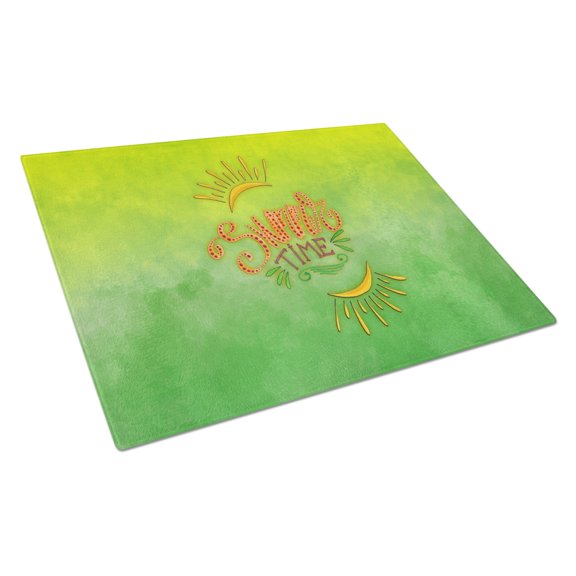 Caroline's Treasures Summer Time Glass Cutting Board Large