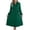 Green summer dresses for women, variant on Women's Long Sleeve Button Maxi Dresses Pleated Formal Business Casual Long Dress Wedding Guest Dress Evening Party Dress Green,S
