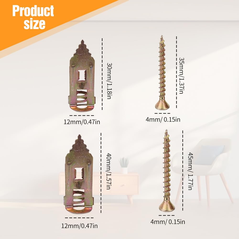 Expansion Screw, 2025 Upgraded Self-Drilling Anchors Screws, Self Drilling Drywall Anchors with Screws, Drywall Anchors and Screw Kit, Easy Application No Drill or Holes in Wall.