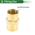 thumbnail image 2 of Accesorios de tubería de latón Unique Bargains 1/8"NPT adaptador de fundición hembra roscado recto 2 Pcs, 2 of 7