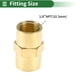 thumbnail image 2 of Accesorios de tubería de latón Unique Bargains 1/8"NPT adaptador de fundición hembra roscado recto 2 Pcs, 2 of 7
