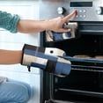 thumbnail image 2 of Blue and Grey Abstract Art Artwork Kitchen Oven Mitt and Pot Holder Sets 4 Pcs for Baking, Cooking and Grilling, Heat Resistant Up To 392 °F, 2 of 7
