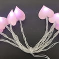 thumbnail image 1 of Guirnalda de luces Led de algodón para decoración del Día de San Valentín, 10/20 Led, corazón de amor, boda, niña, luz rosa, 1 of 4