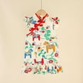 thumbnail image 3 of LYMAYTER Toddler Baby Chinese Cheongsam Dresses for Girls 1-6T Retro Lace Embroidery Princess Dresses Sleeveless Floral Qipao Dress, 3 of 9