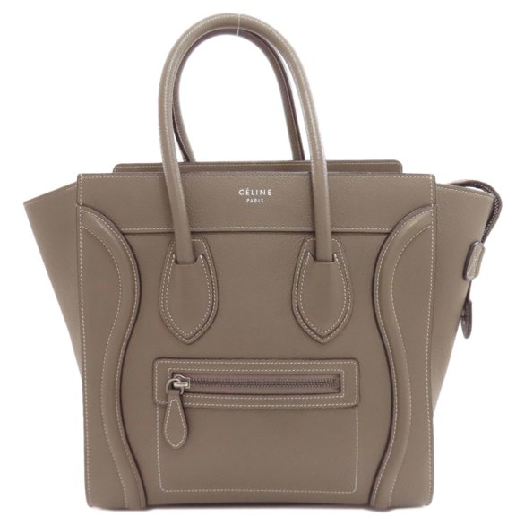 Pre-Owned Celine Luggage Micro Handbag, Calfskin, Women's