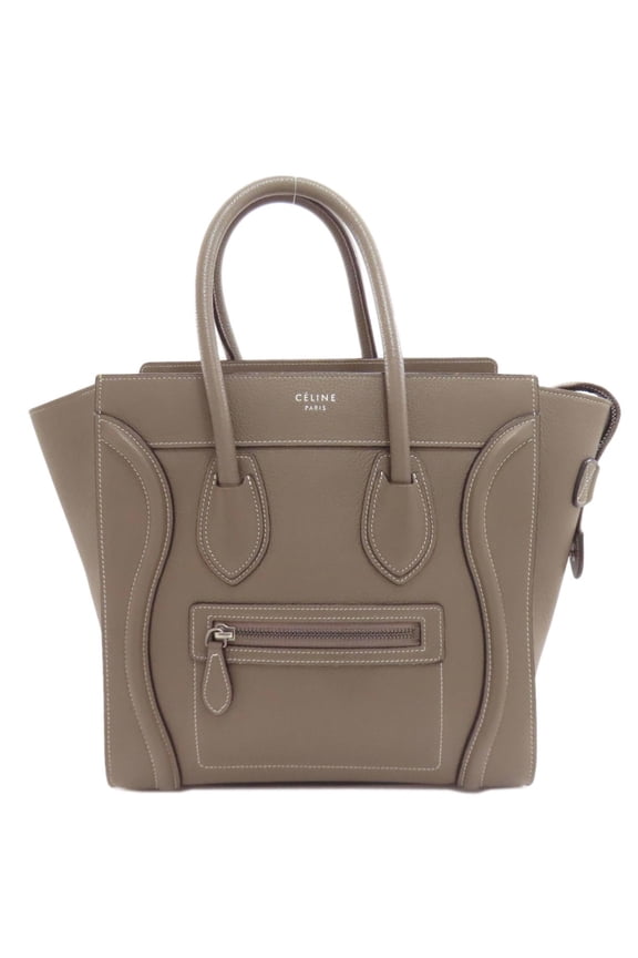 Pre-Owned Celine Luggage Micro Handbag, Calfskin, Women's