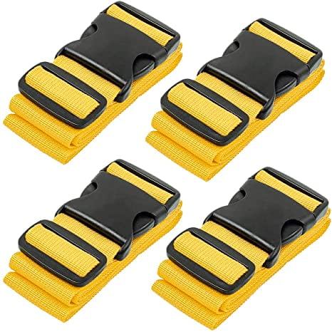 Lot de 4 Sangles de Bagage pour Valises Sangle Ceintures de Voyage Accessoires