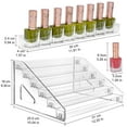 JessLab Nail Polish Organizer, Clear Acrylic Nail Polish Rack Essential Oil Holder, 6Layer