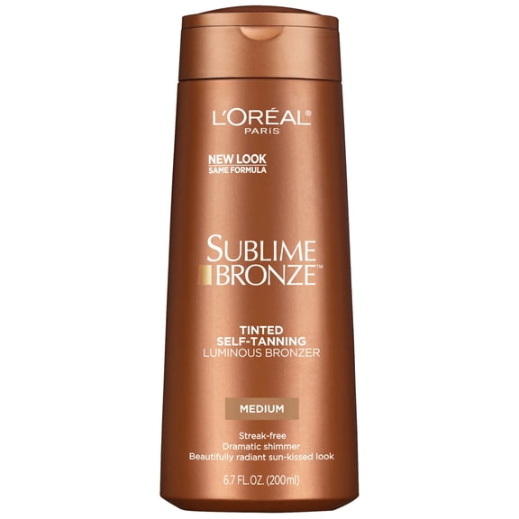L'Oreal Paris Sublime Bronze Tinted Self Tanning Lotion Luminous Bronzer, 6.7 fl oz