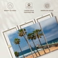 thumbnail image 6 of Elephant Stock Summer In Manhattan Beach Wall Art - Horizontal Multi Panel Canvas - Living Room Wall Decor - Beach Multi Panel - Brown And Beige Decor - 38" x 24", 6 of 8